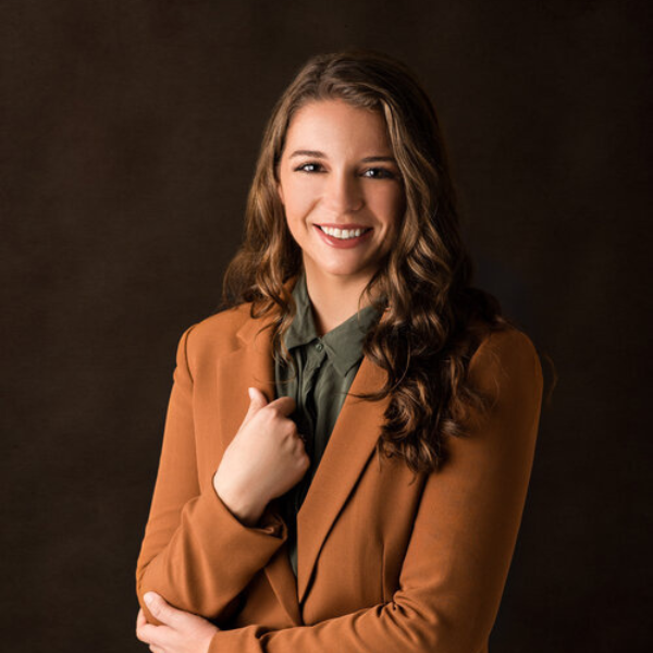 Brianna Blassneck smiles at the camera