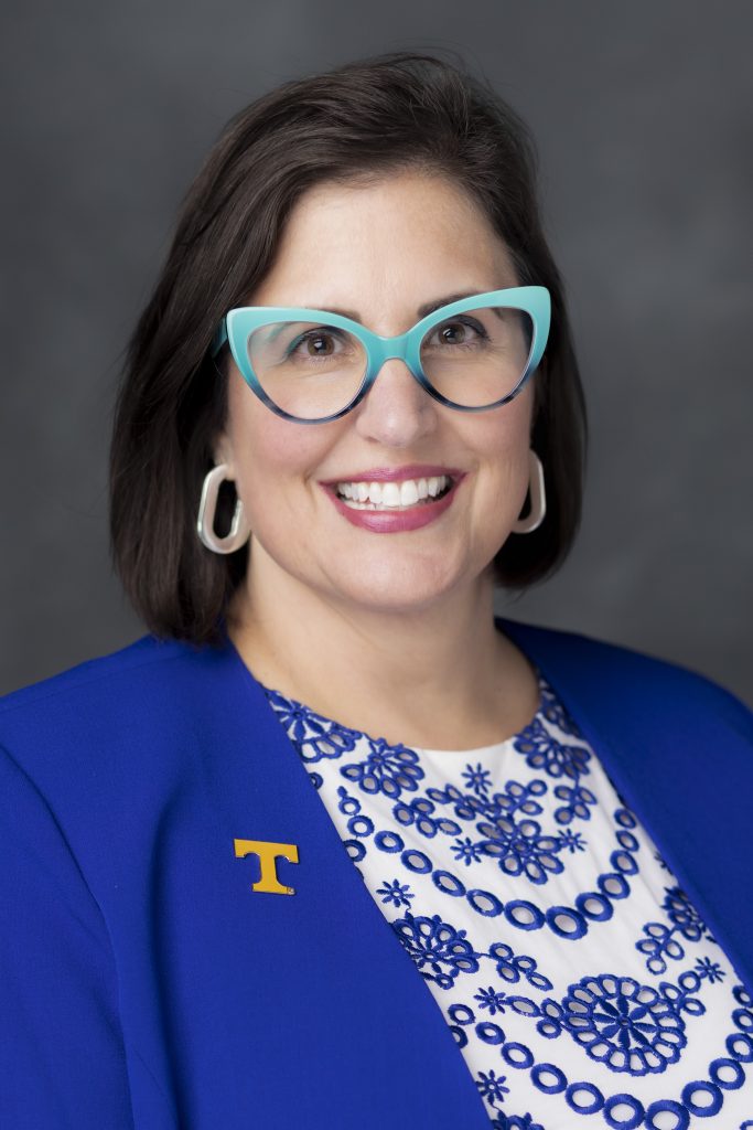 Marieke Van Puymbroeck, with Graduate School, Faculty headshot taken in the Communications Studio on July 08, 2025. Photo by Craig Bisacre/University of Tennessee