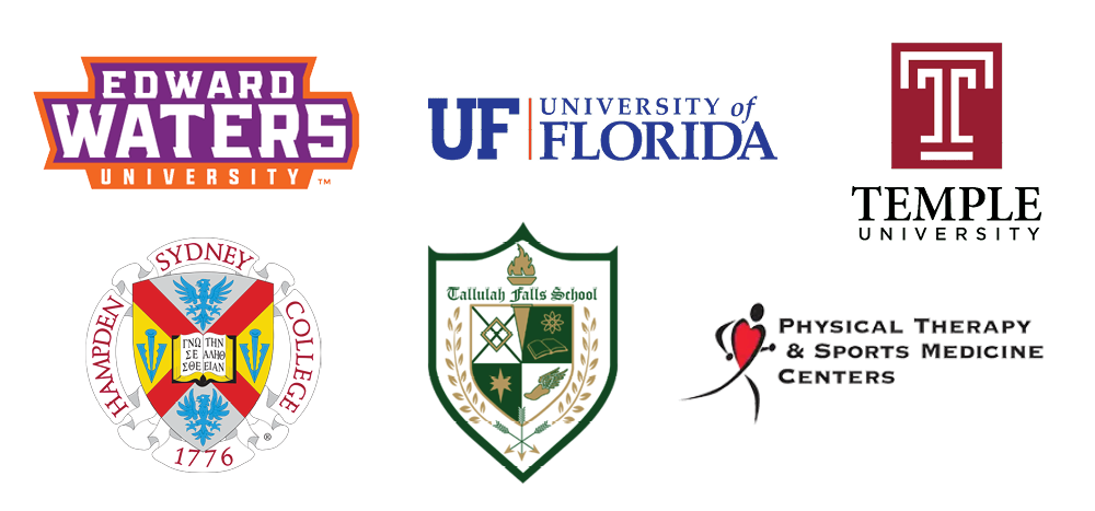 2025 DAT Grad desitination logos assembled as a collage